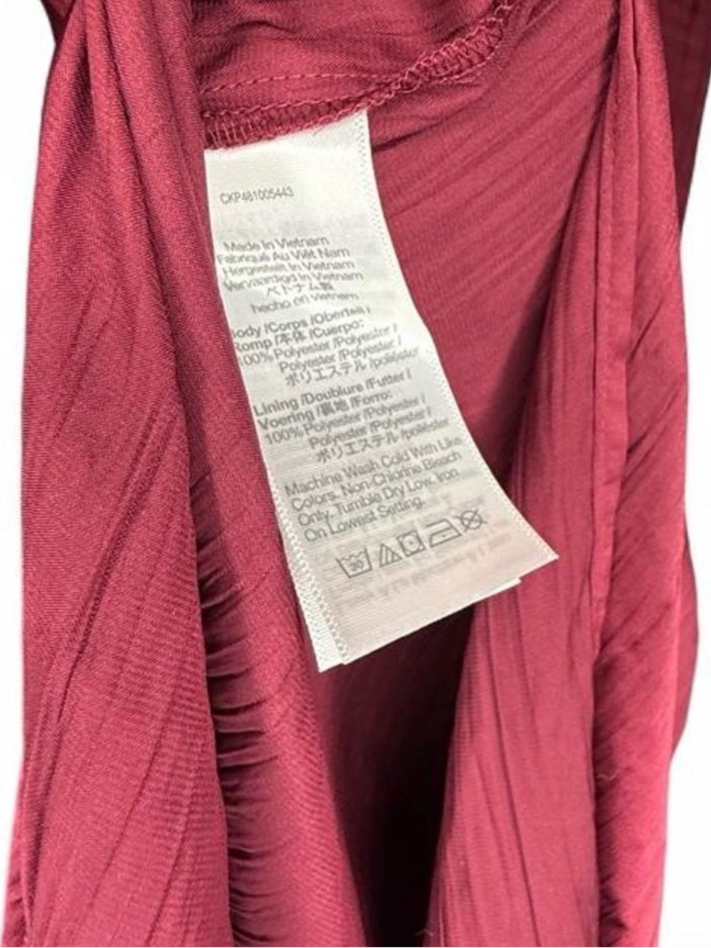 NWOT Madewell Burgundy Plissé Maxi Dress Size Medium Goth Regency Romantic Fairy - Picture 6 of 8